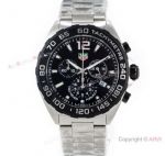 Swiss Grade Tag Heuer Formula 1 QUARTZ Watch Stainless Steel Black Bezel